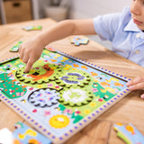 Melissa & Doug Wooden Animal Chase Jigsaw Spinning Gear Puzzle – 24 Pieces Wooden Puzzle for Toddlers and Preschoolers, for Boys and Girls Ages 3+ Melissa & Doug