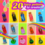 Alritz Fairy Potions Kit, Magic Mix Kit 20 Bottles, Christmas Gifts Decorations Ornaments Garden Crafts Birthday Gifts Toys for Girls and Boys 6 7 8 9 10 11 12+Years Old Families Party Indoor Outdoor Alritz