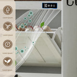 ChooChoo Shoe Storage Cabinet with 2 Flip Drawers, Deodorizing Shoe Organizer Storage for Entryway, Freestanding Hidden Slim Narrow Shoe Rack Cabinet, Antique White & Brown ChooChoo