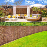 Natural Reed Bamboo Fencing Roll, Bamboo Privacy Screen 4 Feet High X 16.4 Feet Long for Garden Balcony Window Indoor Outdoor(H0.61xL4m/H2xL13ft) VRVTDYDCL