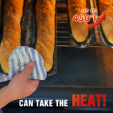 KITESSENSU Nonstick Baguette Pans for French Bread Baking, Perforated 2 Loaves Baguettes Bakery Tray, 15" x 6.3", Silver KITESSENSU