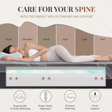 CH CHARME HOUSE 14 Inch Full Mattress, Bamboo-Charcoal Memory Foam Mattress, Cooling & Pressure Relief, Bed in a Box, Foam Made in USA & CertiPUR-US Certified, 54'x75'x14', Black CH CHARME HOUSE