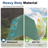 Carport 10x20ft Heavy Duty Car Tent, Portable Garage, Car Shelter, All-Season Tarp Tent for Car, Party，Green Grezone