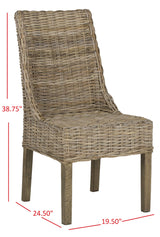 Safavieh Home Collection Suncoast Brown Dining Chair Safavieh
