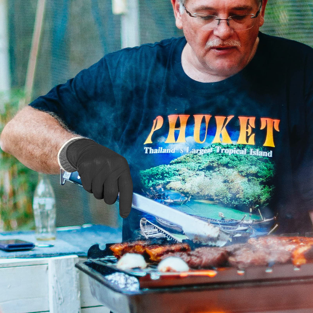 Evridwear Cotton Work Gloves Light-duty String Knit BBQ Glove Liner for Outdoor Cooking, Painting, Gardening Men & Women 10 Pairs (Grey, Large) Evridwear