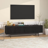 Henn&Hart Whitman TV Stand, 70" Wide, Black Henn&Hart