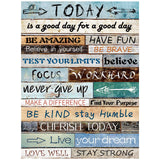 Minatee Excitation Language Inspirational Diamond Art Painting Kits for Adults 5D DIY Kits Diamond Art Painting Crafts for Adults Beginner Home Wall, 14 x 18 Inch Minatee