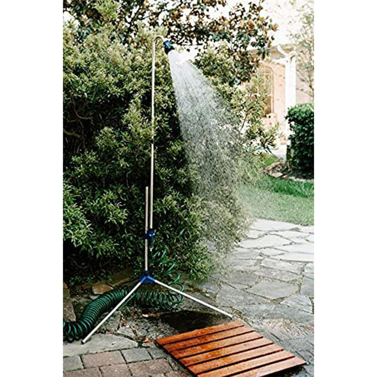 Villa Acacia Wooden Bath Mats -23 x 23 Inch Acacia Wood Indoor or Outdoor Shower Mats - Slated Platform Wood Shower Mat for Floor﻿ Thirteen Chefs