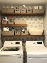 Joel's Antiques - 60 Inch Wooden Floating Shelves for Wall - Made of Natural Wood - Long Heavy Duty Rustic Fireplace Mantel & Book Shelf - Perfect for Living Room - Medium Brown 60x12x2 Inch joelsantiques