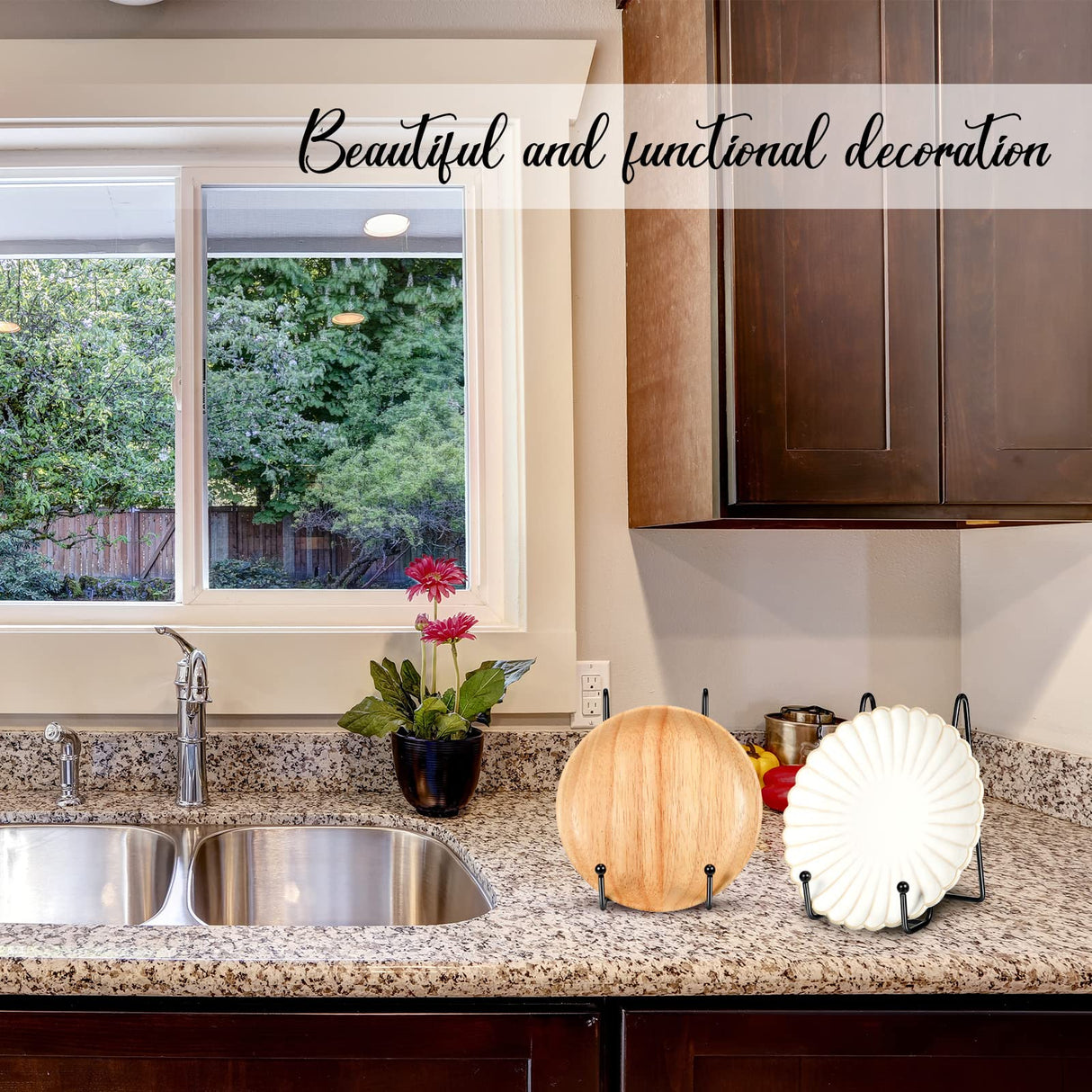 Mixweer 24 Pcs Plate Stands for Display Metal Display Stand Photo Easel Stand Book Holder Picture Stand for Decorative Display Easels Picture Frame Stand Plate Rack (4.3 Inch, 6 Inch) Mixweer