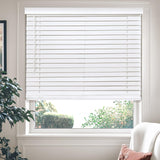 CHICOLOGY Faux Wood Blinds , Window Blinds , Wood Blinds , Window Shades , Window Treatments , Blinds & Shades , Window Shades For Home , Wooden Blinds , 32"W X 72"H, Basic White CHICOLOGY