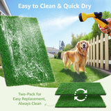 LOOBANI Dog Grass Pee Pads, Artificial Dog Grass Pads for Potty Tray, Fake Grass for Dogs to Pee On, Outdoor Indoor Pee Grass for Dog Potty (18*23 inch) LOOBANI