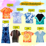 PATIFEED Tie Dye Kit for Kids and Adults, 32 Colours 80ML Bottles Tye Dye Kits, Tyedyedye Kit Gifts for Girls and Boys Large Groups Activities Handmade Party PATIFEED