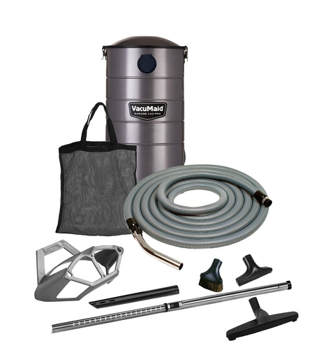 VacuMaid GV50PRO Wall Mounted Garage and Car Vacuum with 50 ft. Hose and Tools. VacuMaid