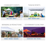 ABCCANOPY Easy Pop Up Canopy Tent with Sidewalls 10X20 Commercial -Series,White ABCCANOPY