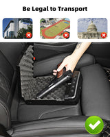 HOLEWOR Pistol Safe Car Gun Safe Small Handgun Safe Quick Release Portable Keypad Gun Lock Box for Nightstand, Bedside, Vehicle Under Seat, Drawer HOLEWOR