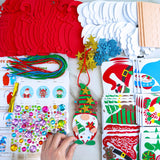 Winlyn 24 Sets Christmas Craft Kits - Winter Crafts DIY Gnome Ornaments & Decorations Art Sets with Foam Stickers for Kids Holiday Seasonal Home & Classroom Activities Party Favors Winlyn