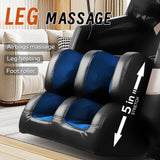 BILITOK Zero Gravity Massage Chair, Full Body Recliner with Heating, Bluetooth Speaker, Airbags, Touch Screen, Phone Stand, Foot Roller, Black BILITOK