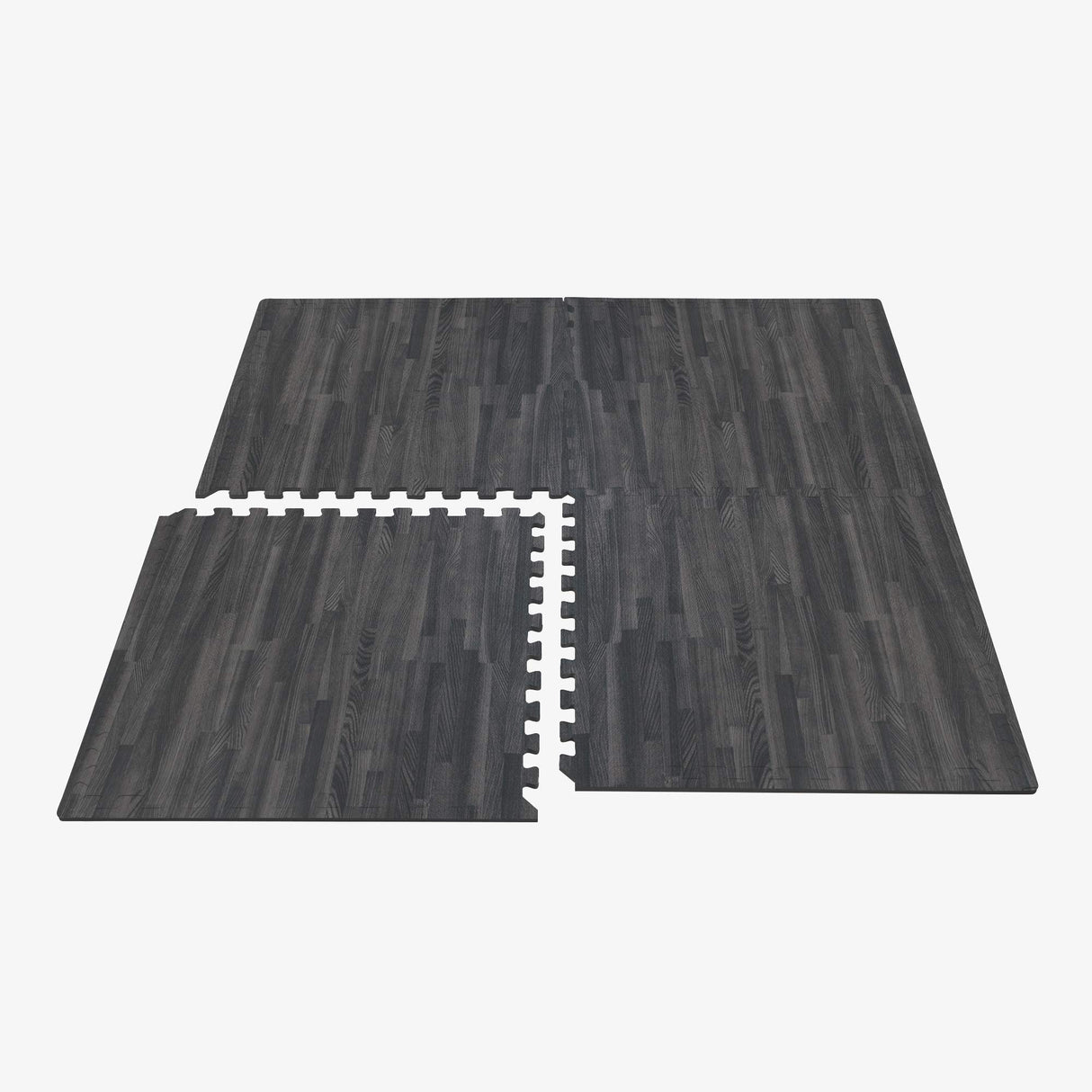 Forest Floor 3/8 Inch Thick Printed Foam Tiles, Premium Wood Grain Interlocking Foam Floor Mats, Anti-Fatigue Flooring – Stylish Flooring Solution, Carbon, 16 Sq Ft We Sell Mats