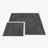 Forest Floor 3/8 Inch Thick Printed Foam Tiles, Premium Wood Grain Interlocking Foam Floor Mats, Anti-Fatigue Flooring – Stylish Flooring Solution, Carbon, 16 Sq Ft We Sell Mats