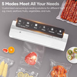 Powerful Vacuum Sealer Machine,Precision Vacuum Sealer Machine With Bag Cutter,Compact Design with 5 Meters Vacuum Seal Rolls,Dry/Moist Compact Full Automatic Food Sealer kejector
