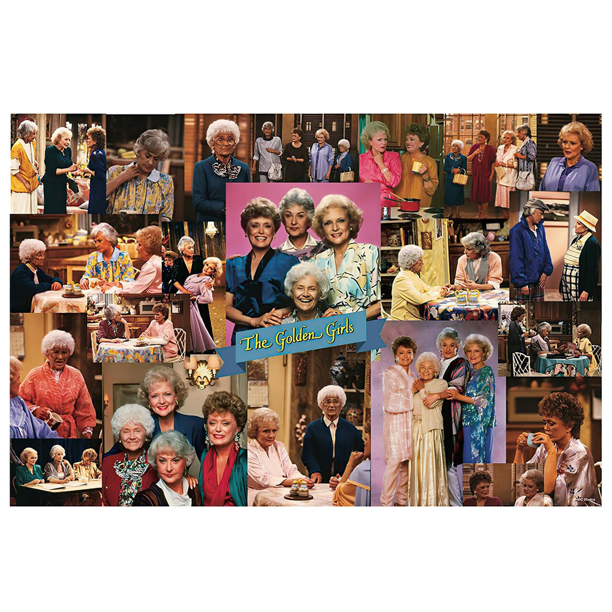 The Golden Girls Collage '80s Puzzle for Adults and Kids | 1000 Piece Jigsaw Puzzle Toy | Fun Interactive Brain Teaser for Family Game Night | 28 x 20 Inches Toynk