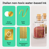 ARTISTRO 2 Acrylic Paint Pens for Rock Painting Ceramic Wood Glass Tire Plastic, Fabric Marker Paint Markers Ideal for Labeling DIY Crafts Art Projects, 0.7mm Extra Fine Tip, Gold ARTISTRO