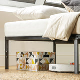 Best Price Mattress 14 Inch Metal Platform Beds w/ Heavy Duty Steel Slat Mattress Foundation (No Box Spring Needed), King Size, Black Best Price Mattress