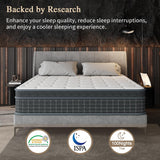 UMN Twin Mattress, 10 Inch Twin Size Mattresses in a Box, Individually Pocketed Springs, Pressure Relief, Motion Isolation, Provides Support, CertiPUR-US Certified, Medium Firm UMN