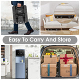 Voipvvii Folding Hand Truck, Portable Heavy Duty Dolly, 6 Wheels Collapsible Luggage Cart with 2 Elastic Ropes - Compact Trolley for Easy Moving - Ideal Hand Cart for Travel and More Voipvvii