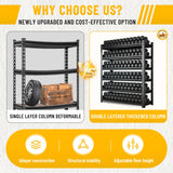 Hymnxemo 6-Tier Heavy Duty Shelves 3000lb Capacity, Adjustable Metal Garage Storage Rack for Basement Warehouse, Easy Assembly, Size 47.2''W×23.6''D×77''H Hymnxemo