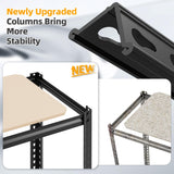 REIBII Storage Shelves 6 Tier Garage Shelving Heavy Duty Metal Shelving Loads 2250LBS Adjustable Metal Shelves for Garage Pantry Closet Kitchen Basement 16" W x 16" D x 72" H REIBII