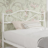 VECELO 14 Inch Twin Size Metal Platform Bed Frame with Headboard and Footboard, Heavy Duty Mattress Foundation with Steel Slats Support, No Box Spring Needed, White VECELO