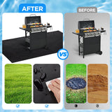 Large 76x51 inches Under Grill Mat for Outdoor Grill,Double-Sided Fireproof Grill Pad for Fire Pit,Indoor Fireplace Mat Fire Pit Mat,Oil-Proof Waterproof BBQ Protector for Deck and Patio Fondpen