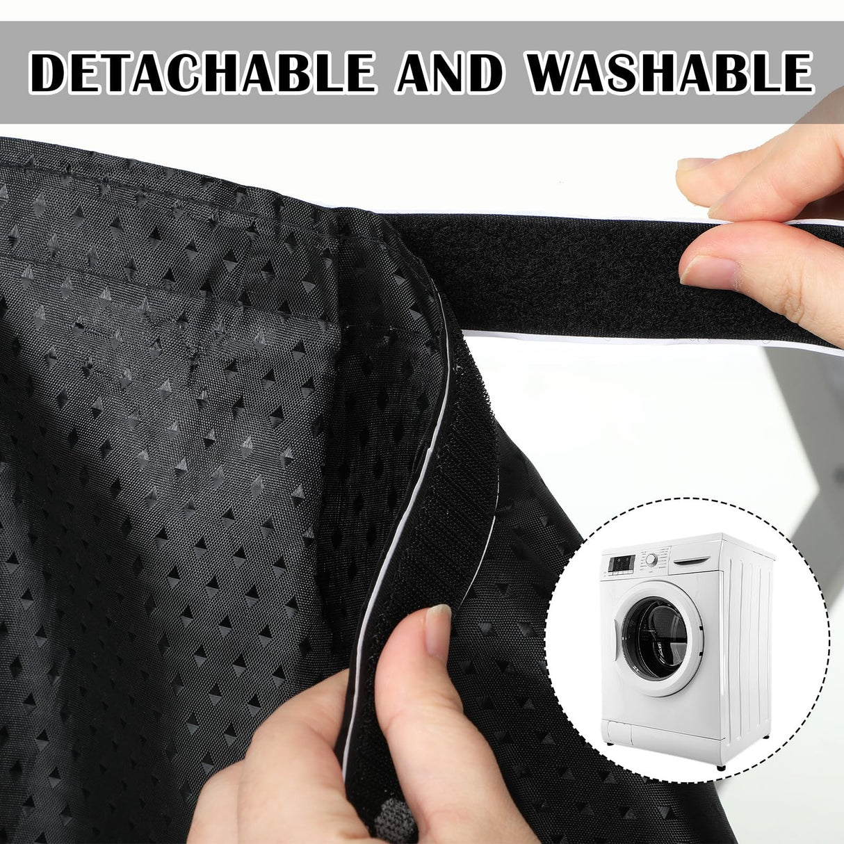 Windkream Fabric Sink Skirt Diamond Bathroom Stitch Self Stick Adhesive Waterproof Fabric Under Sink Curtain Skirt 55 x 32 Inch Adds Bathroom Storage(Black,Classic Style) Windkream