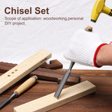 4 Pcs Half Round Chisel Chisel Set Inner Edge DIY Wood Gouge Chisel Woodworking Tool 6mm 12mm 18mm 24mm WoodArtSupply
