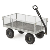 Gorilla Carts Steel Utility Cart, Tow Behind Yard and Garden Wagon, 1,000 Lb Gorilla Carts