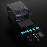 XDeer Biometric Pistol Safe (FCC & California DOJ Certified) - Quick Access Handgun Safe with Fingerprint & Digital Keypad, Secure Home Gun Safe for up to 4 Pistols (No Cleaning Kit) XDeer