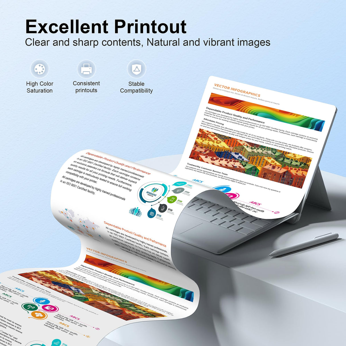 LC406 Ink Cartridges for Brother Printer for Brother LC406 Ink Cartridges LC406XL LC406 LC 406 Compatible with Brother MFC-J4535DW, MFC-J5855DW,MFC-J4335DW,MFC-J6555DW Printer (4 Pack) Caclemo