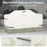 Osileyo 98 Inch Island Grill Cover - Heavy 600D Duty Waterproof All Weather Protection Outdoor Cover,Beige Osileyo