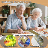 AMORARS 5D Diamond Painting Kit for Adults, Giraffe Swing Diamond Art Beginners - DIY Full Diamond Dot Animal Gem Art Paintings, Suitable Gifts, and Home Decoration Crafts, 12x12Inch AMORARS