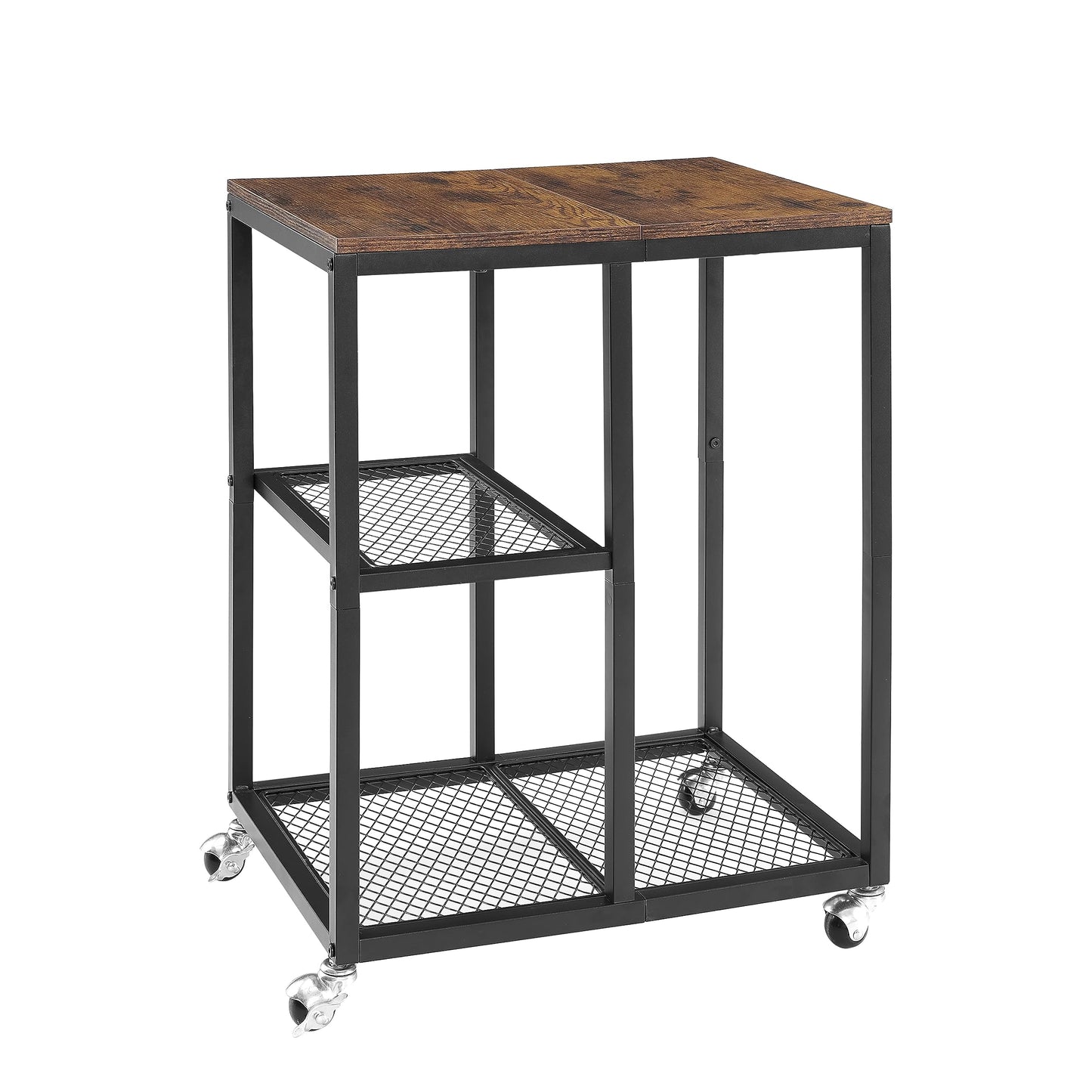 JOIN IRON Printer Stand with Storage Shelf for Home Office Storage, Printer Table with Wheels,CPU Rack, Mobile Computer Trolley, Office cart,Utility Carts,Office Lateral File Cabinets