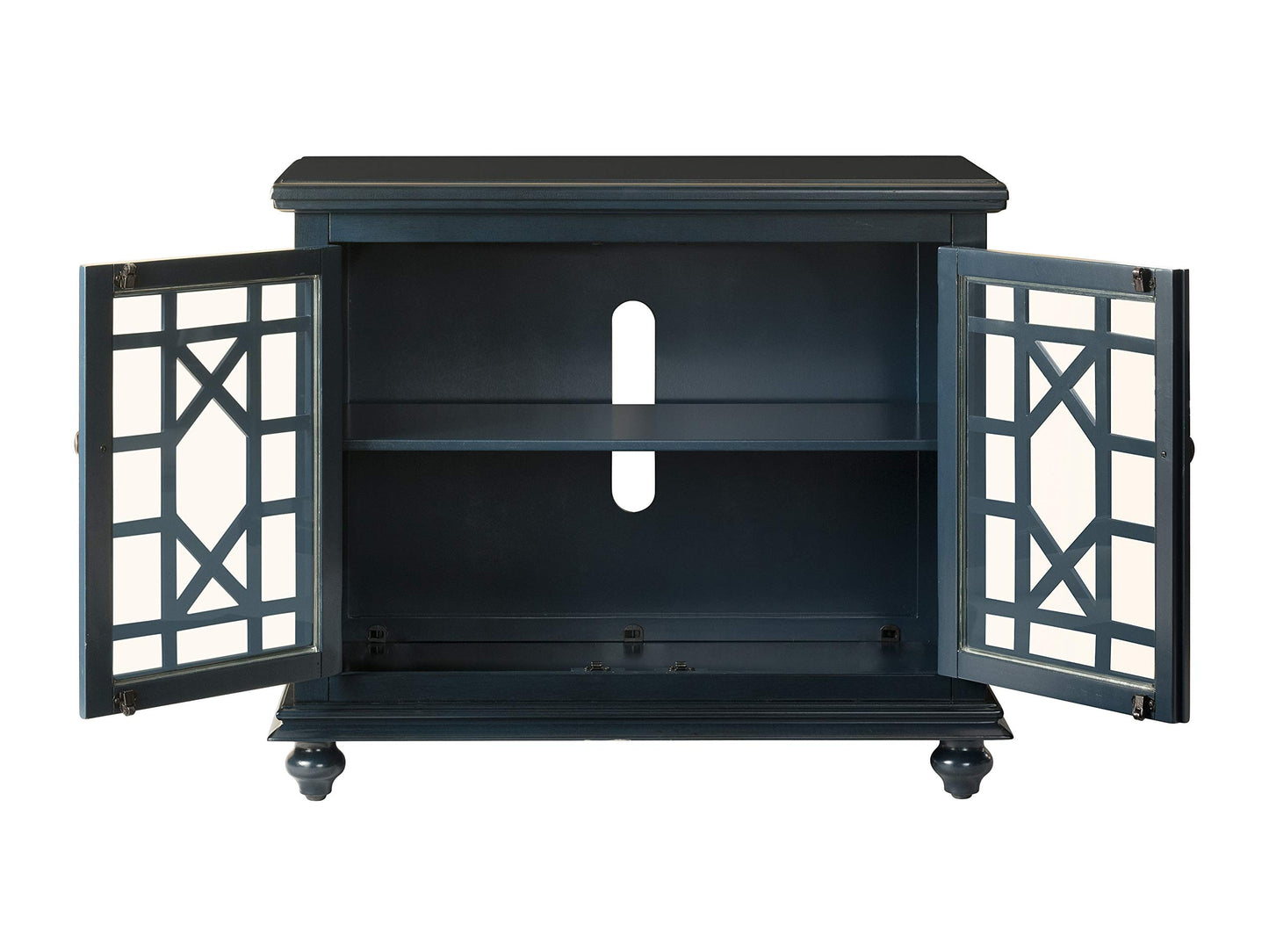 Martin Svensson Home Avalon Small Spaces Accent Cabinet TV Stand, 38" W x 32" H Catalina Blue - WoodArtSupply