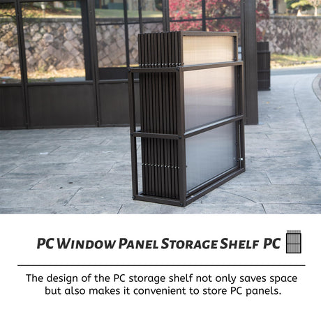 Domi 10x12FT All Season Sunroom, Outdoor Permanent Wall Mounted Solarium with Detachable Polycarbonate Windows, Aluminum Lean to Gazebo Sun Room with 2 Lockable Sliding Doors for Garden Patio Deck domi outdoor living