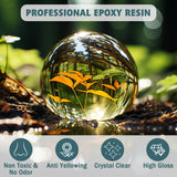 IGaiety Epoxy Resin, 64 OZ Epoxy Resin Kit, Fast Curing Clear Resin Epoxy Casting and Coating Epoxy Kit No Yellowing Resin High Gloss Craft Resin for Wood Table Top, DIY Art Crafts (32 OZ+32 OZ) IGaiety