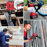 SEYVUM Impact Wrench,1/2" Impact Gun, Power Impact Driver Max Torque 320 Ft-lbs (430N.m), Cordless Impact Wrench with 20V Brushless Motor, 3.0Ah Li-ion Battery with Fast Charger, 4 Pcs Impact Sockets SEYVUM