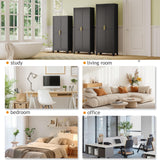 PAOFIN 71" Tall Metal Pantry Storage Cabinet with Doors and 4 Adjustable Shelves, Black Kitchen Food Pantry Cabinets, Tall Freestanding Cupboard for Kitchen, Dining Room or Living Room, Black PAOFIN