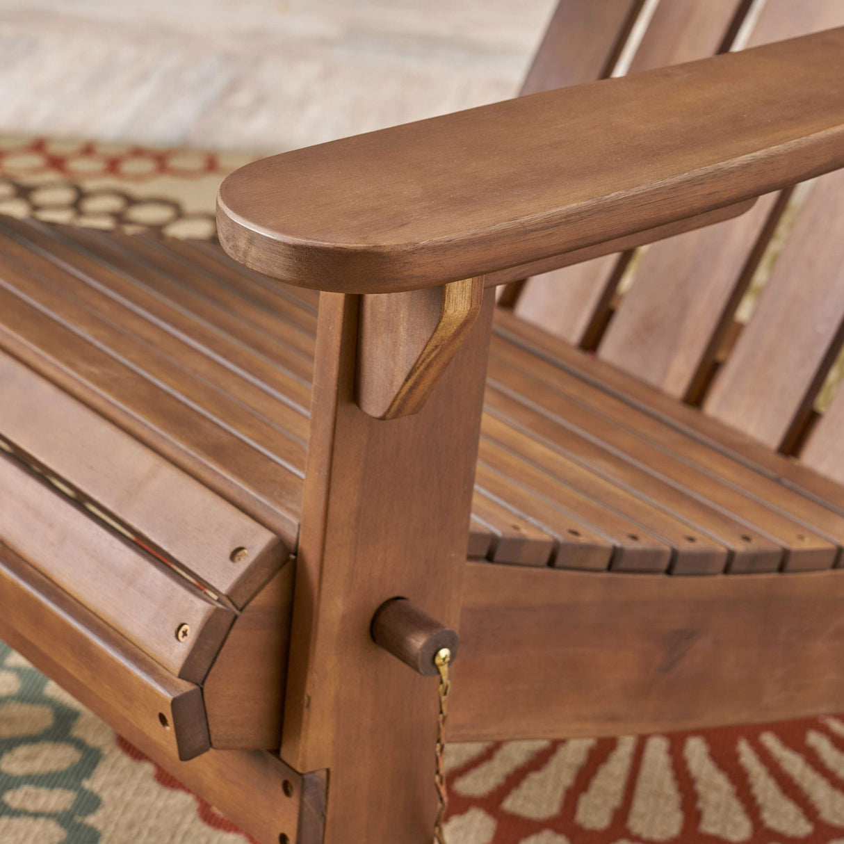 Christopher Knight Home Cara Outdoor Foldable Acacia Wood Adirondack Chair, Dark Brown Finish Christopher Knight Home