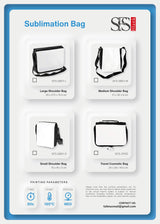 Sublimation Blank White Craft Bag Shoulder Dye Heat Thermal Transfer Printing Medium 30 x 24 cm SFS BLANK