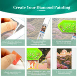 YOYA 2 Pack 5D Diamond Art Painting Kits, Diamond Painting Mountain Kits, Landscape Moon Diamond Art Kits for Adults, Abstract Scenery Paint with Diamonds Gem Art for Home Wall Decor 12 x 16 Inch YOYA